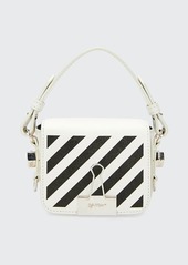Off-White Leather Diagonal Flap Bag
