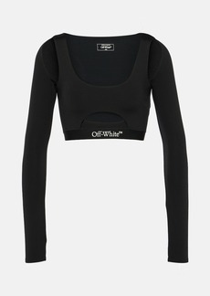 Off-White Logo cutout cropped top