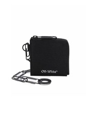 OFF-WHITE Logo Zip Chain Wallet