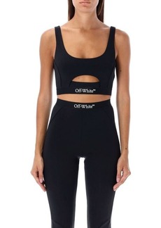 OFF-WHITE Logoband cut-out top