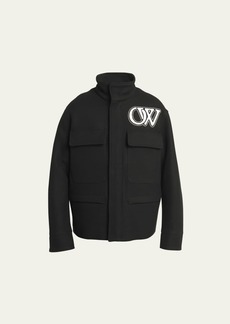 Off-White Men's Embroidered Field Jacket