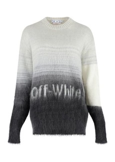 OFF-WHITE MOHAIR-WOOL SWEATER