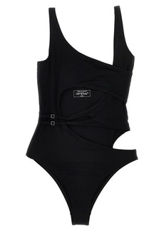 OFF-WHITE 'Off' one-piece swimsuit
