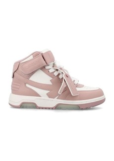 OFF-WHITE Out Of Office mid-top calf leather sneakers