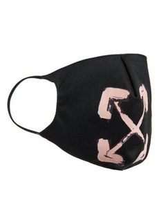 Off-White Painted Arrow Logo Adult Face Mask in Black Pink at Nordstrom