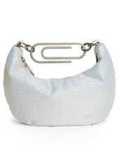 Off-White Paper Clip Embellished Hobo Bag