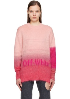 Off-White Pink Gradient Sweater