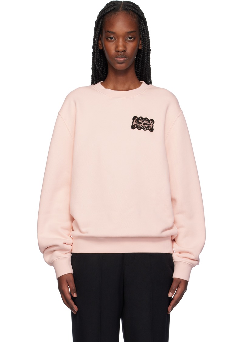 Off-White Pink Lace Label Sweatshirt