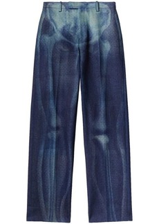 OFF-WHITE Printed denim trousers