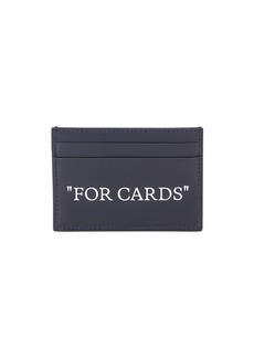 OFF-WHITE Quote Bookish Card Case