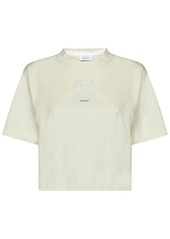 Off-White Small Arrow Pearls Crop T-shirt