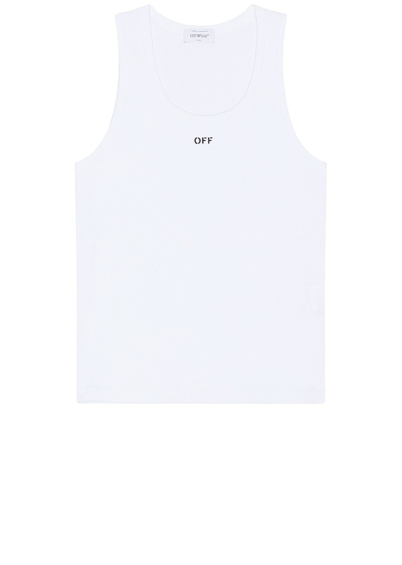 OFF-WHITE Stamp Tank Top