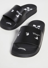 Off-White Swimming Man Slide Sandals