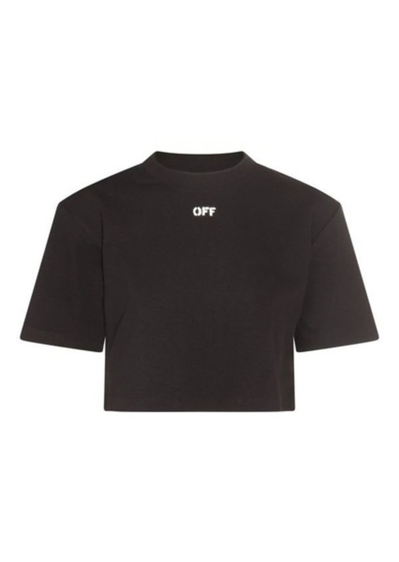 Off-White T-shirts and Polos Black
