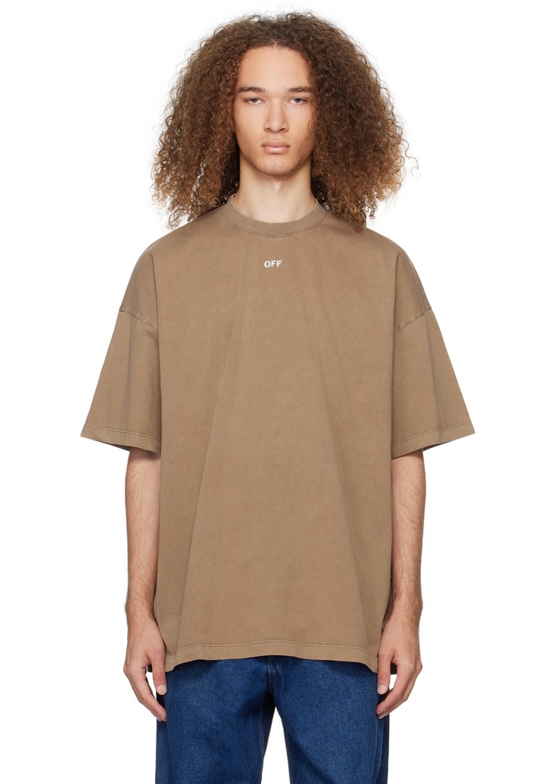 Off-White Tan S. Matthew Skate T-Shirt