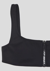 Off-White Two-Pieces Swimsuit With Zip