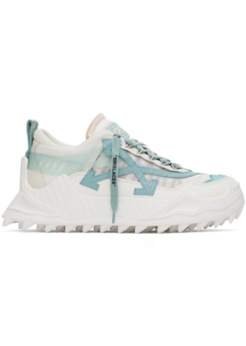 Off-White White & Blue Odsy 1000 Sneakers