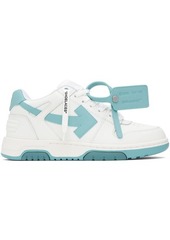 Off-White White & Blue Out Of Office Sneakers