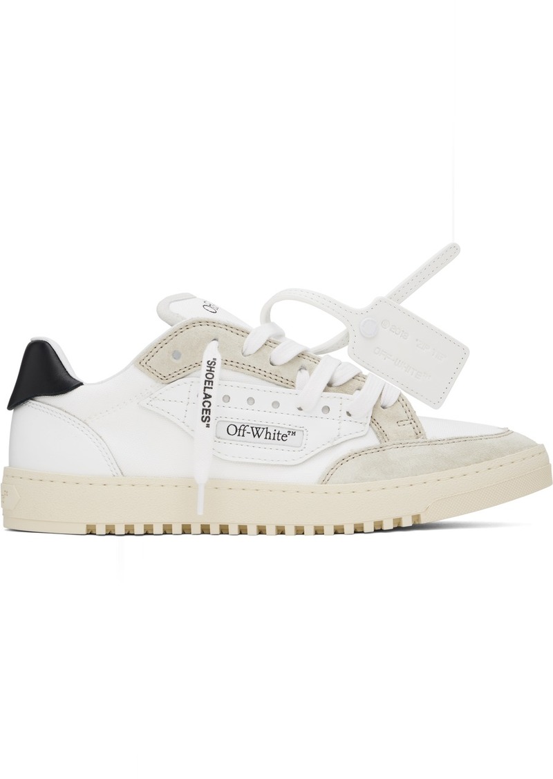 Off-White White & Gray 5.0 Sneakers