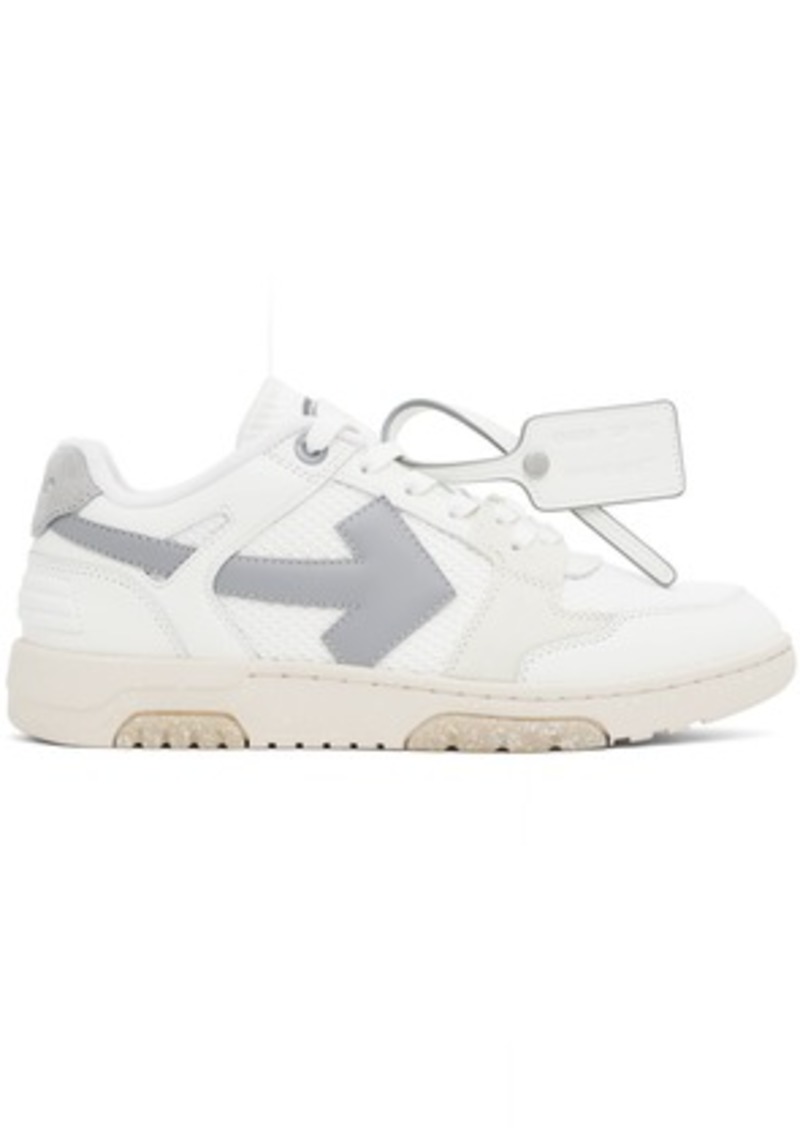 Off-White White & Gray Slim Out Of Office Sneakers