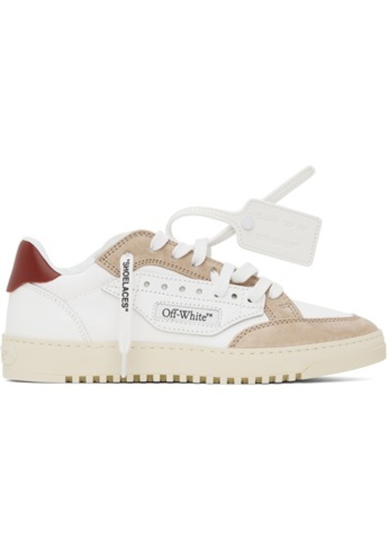 Off-White White & Red 5.0 Sneakers