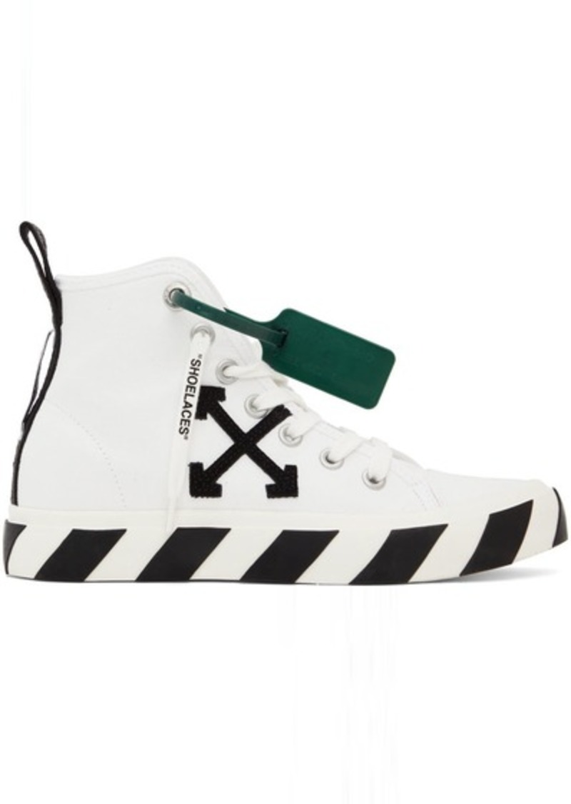 Off-White White Mid-Top Vulcanized Sneakers