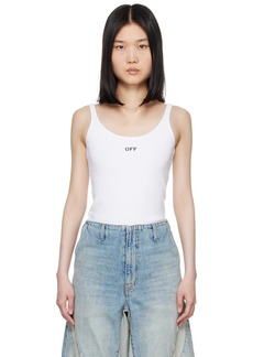 Off-White White Off Stamp Rib Tank Top