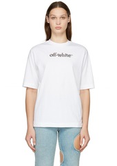 Off-White White Slanted Logo Skate T-Shirt