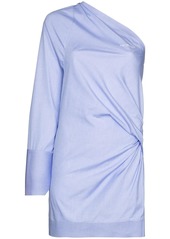 Off-White one-shoulder cotton mini dress