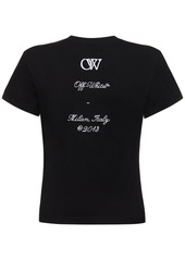 Off-White Ow 23 Embroidered Cotton T-shirt