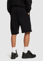 Off-White Ow Embroidery Cotton Skate Sweat Shorts