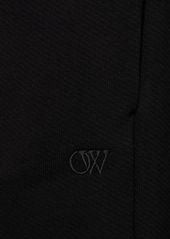 Off-White Ow Embroidery Cotton Sweatpants