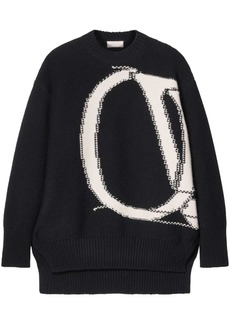 Off-White Ow Maxi logo-intarsia jumper