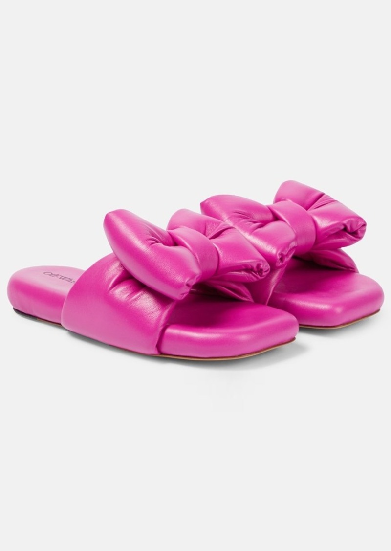 Off-White Padded nappa slippers
