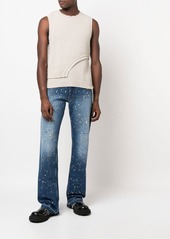 Off-White paint-splatter straight-leg jeans