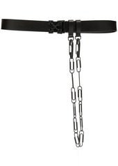 Off-White paperclip chain logo belt
