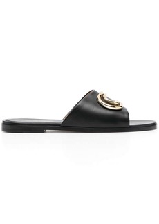 Off-White Paperclip leather sandals