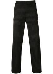 Off-White pinstriped eagle stripe trousers