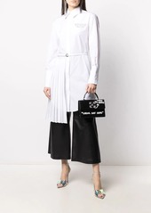 Off-White embroidered logo shirt dress