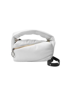 Off-White Pump Pouch in White Leather
