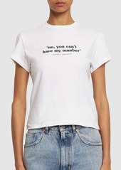 Off-White Quote Number Cotton T-shirt