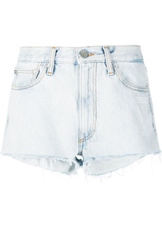 Off-White raw-edge denim shorts