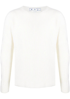 Off-White ribbed-knit crew-neck jumper
