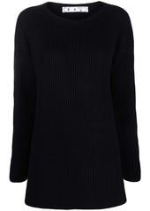 Off-White ribbed-knit wool jumper