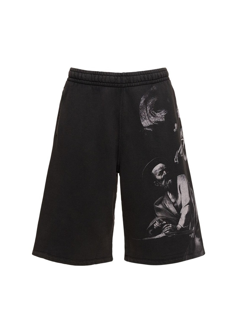 Off-White S. Matthew Over Cotton Sweat Shorts