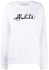 Off-White script logo sweatshirt