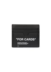 Off-White slogan-print cardholder