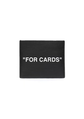 Off-White slogan-print cardholder