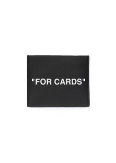 Off-White slogan-print cardholder