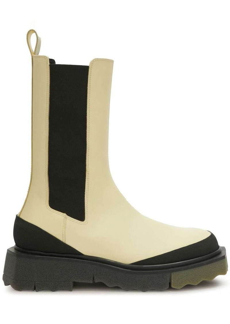 Off-White sponge-effect sole Chelsea boots